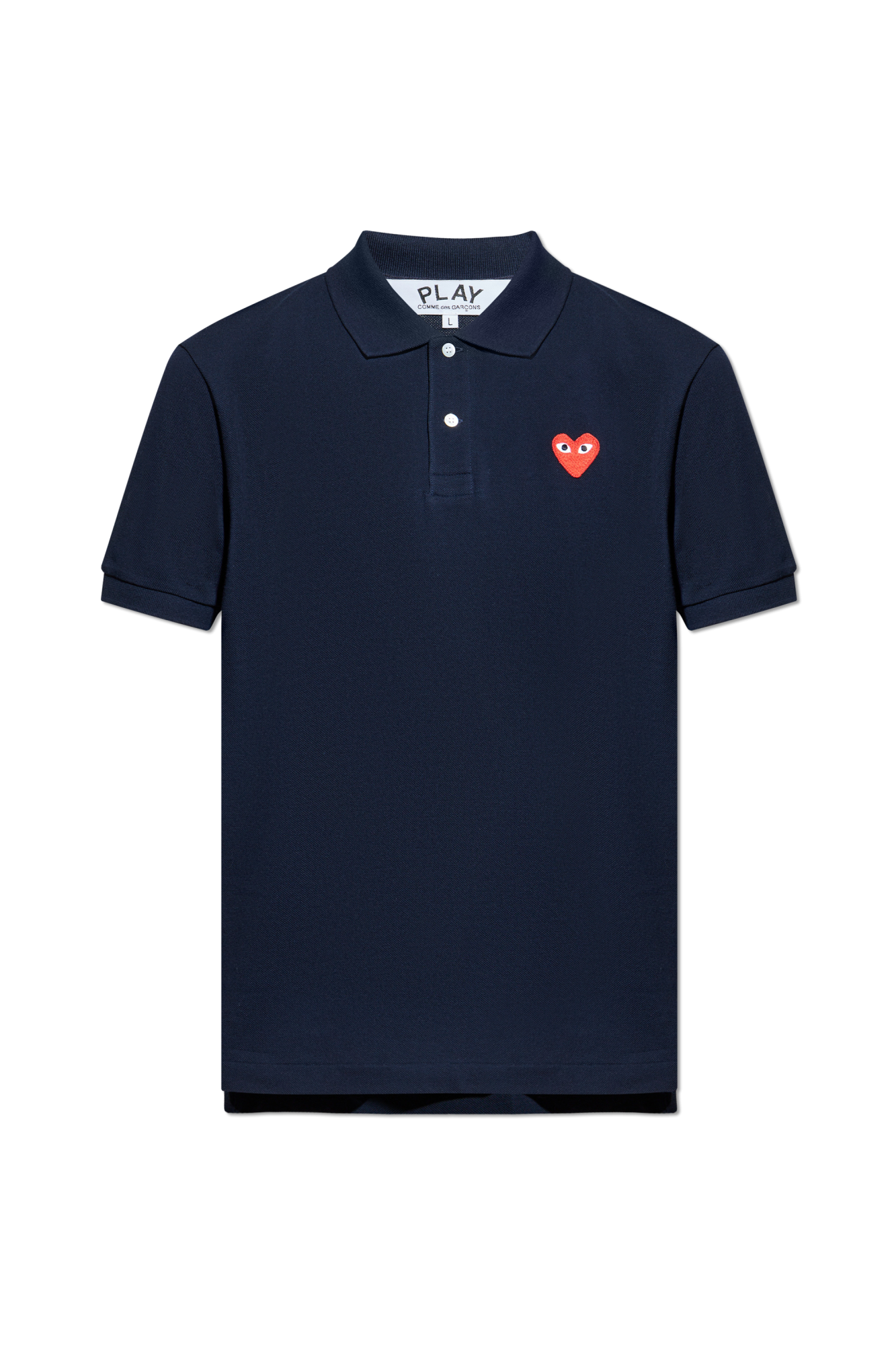【PLAY COMME des GARCONS】Logo polo shirt Comme des Garçons Play Polo with logo patch | Men's Clothing